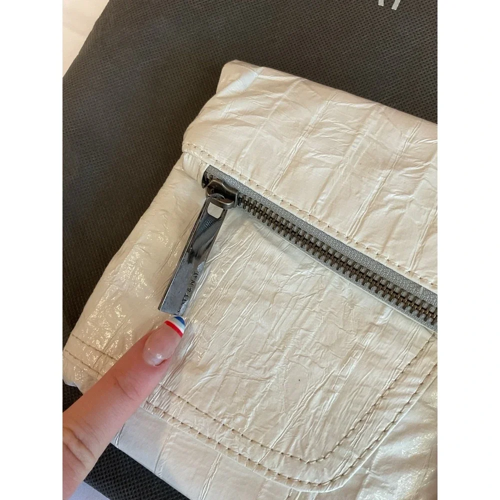 Matt & Nat White SadeClutch Handbag Vegan Leather Cruelty‎ Free New NWT